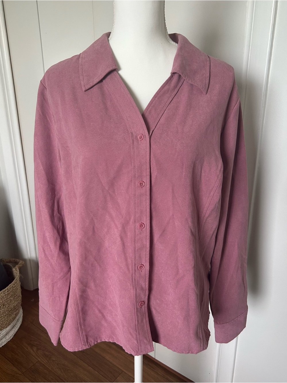Sonoma Dusty Rose Button-Down Shirt